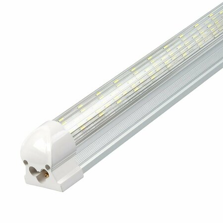 BEYOND LED TECHNOLOGY LED Linkable Integrated Tube | 60 Watt | 8400 Lumens | 6500K |8ft | Striped Lens, 20PK BLT-T8-60P8FT-INT26500K-S-20